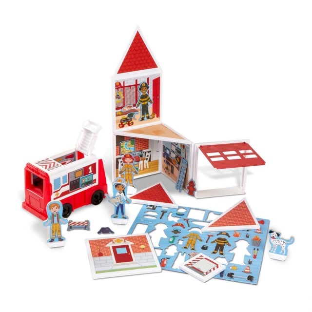 Set de joaca magnetic Statia de Pompieri- Melissa & Doug - 1 | YEO