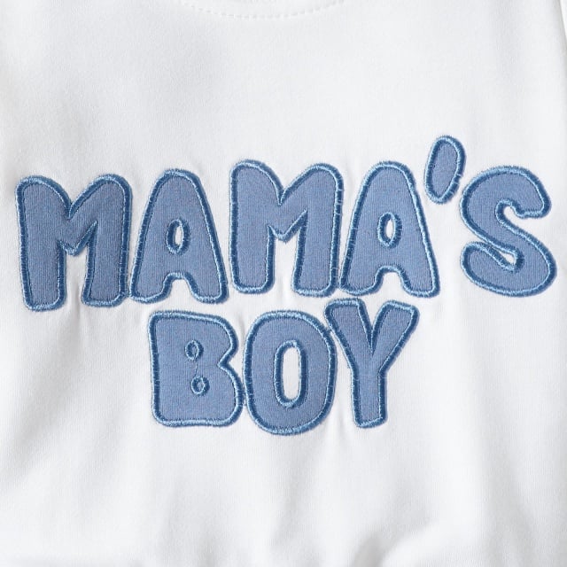 Trening alb cu bleu pentru baietei - Mama\'s Boy - 4 | YEO