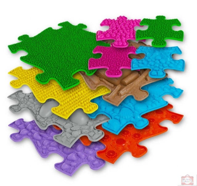 Covoras ortopedic senzorial puzzle Set Mediu 2A