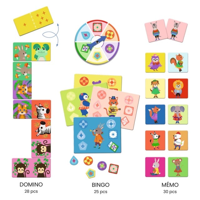 Joc Bingo Memo Domino Prietenii, Djeco - 2 | YEO