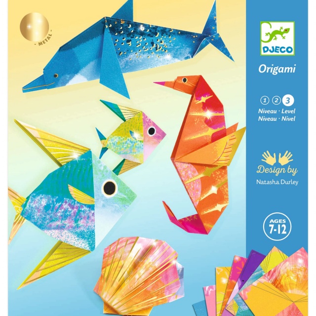 Joc creativ origami Creaturi marine, Djeco