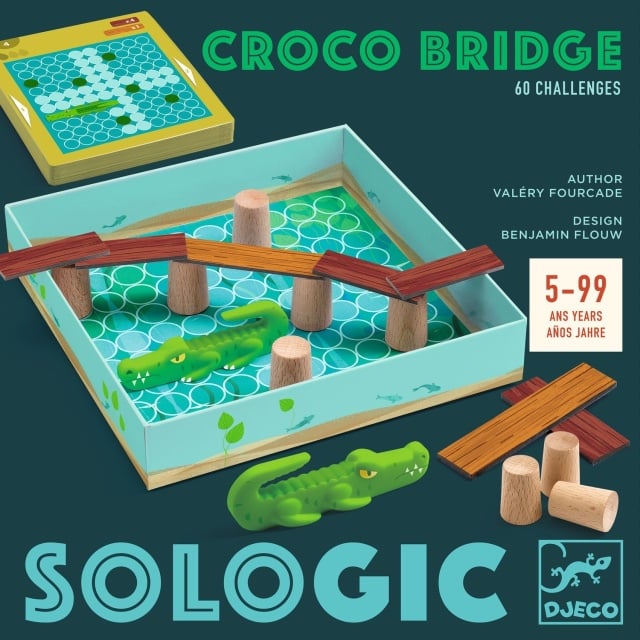 Joc de logica Podul crocodilului, Djeco - 2 | YEO