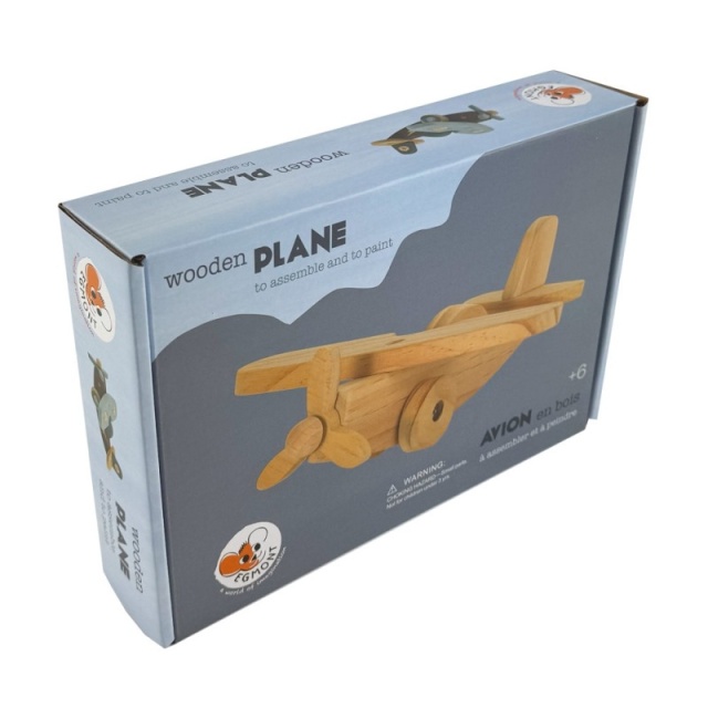 Joc educativ si creativ de asamblat si pictat Avion, Egmont Toys