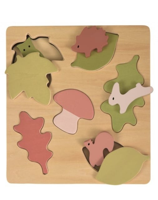 Puzzle animale si frunze, Egmont Toys