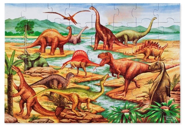 Puzzle de podea cu dinozauri Melissa and Doug