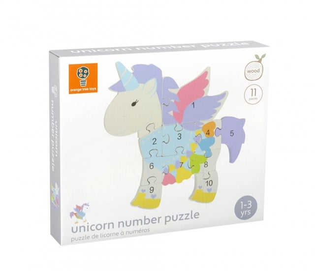 Puzzle din lemn unicorn, Orange Tree Toys - 1 | YEO