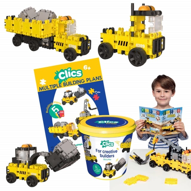 Set Clics de construit vehicule de constructie 5 in 1 - 3 | YEO