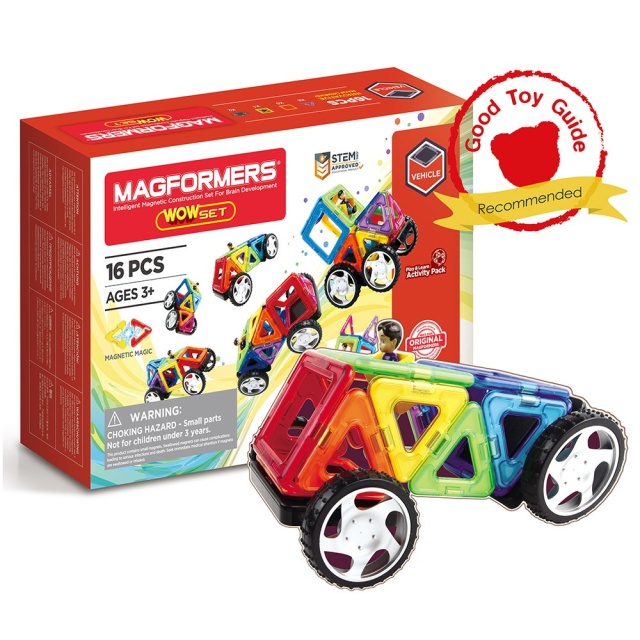 Set magnetic de construit- Magformers Wow 16 piese