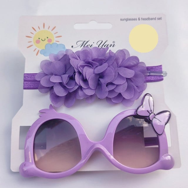 Set mov bentita si ochelari de soare - Little daisy