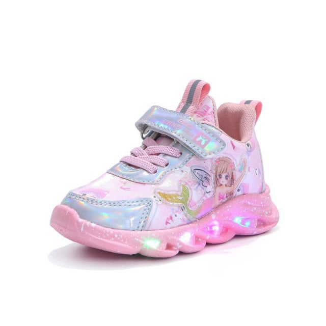 Adidasi roz cu luminite - Siren - 3 | YEO