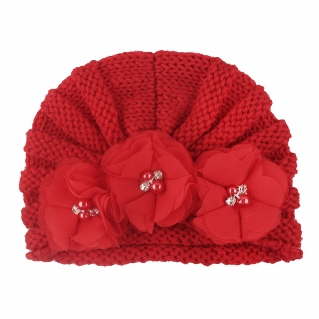 Caciulita tip turban cu floricele - 5 | YEO