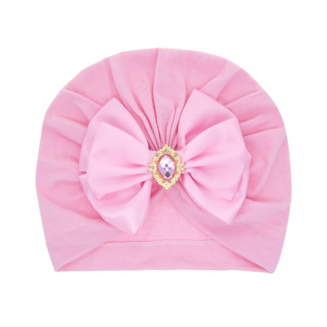 Caciulita tip turban cu funda din satin aplicata - Queen - 3 | YEO