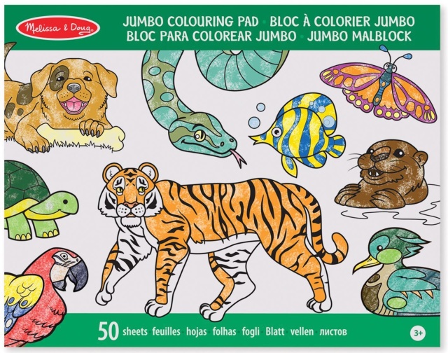 Caiet jumbo cu planse pentru colorat Animale Melissa and Doug - 2 | YEO