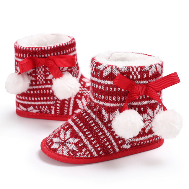 Cizmulite rosii pentru fetite - Snow - 4 | YEO