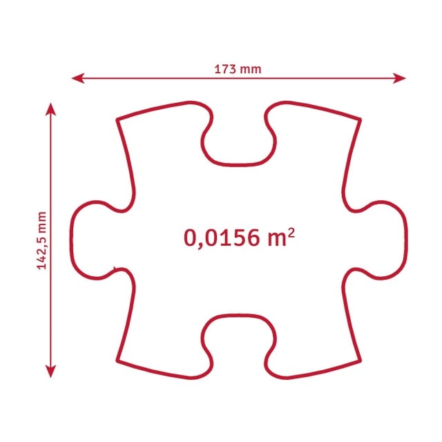 Covoras ortopedic senzorial puzzle Set Fluorescent, straluceste in intuneric - 2 | YEO