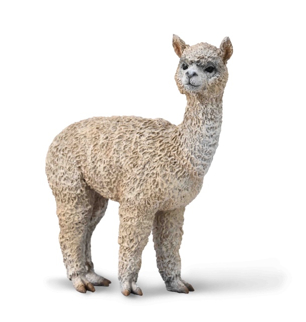 Figurina pictata manual Alpaca