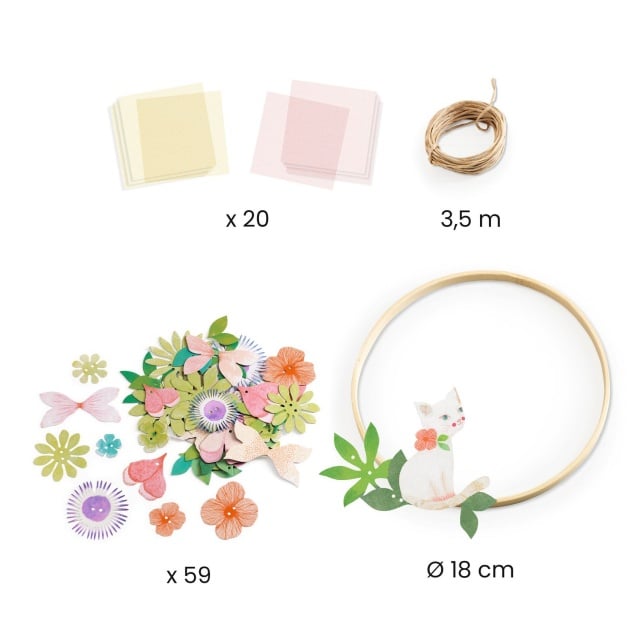 Joc creativ DIY Coronita cu flori Dalia, Djeco - 2 | YEO