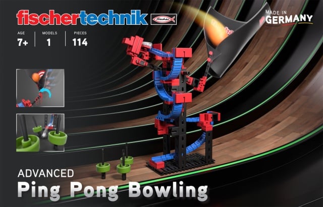 Kit STEM Construieste si joaca Ping pong bowling, Fischertechnik - 1 | YEO