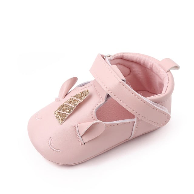 Pantofi roz cu design Unicorn pentru fetite - 2 | YEO