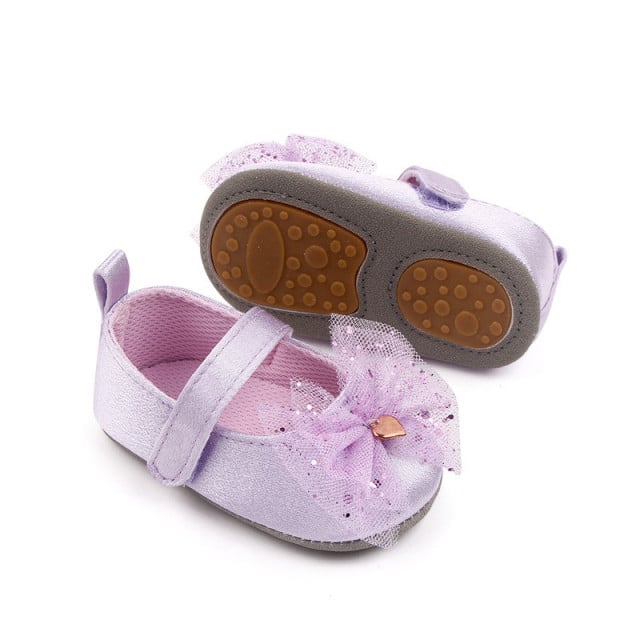 Pantofiori lila din satin - 5 | YEO