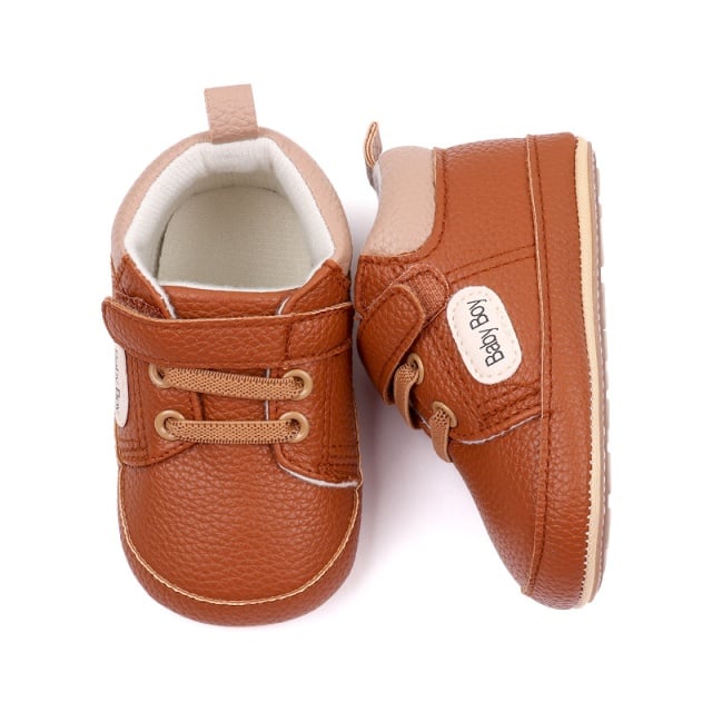 Pantofiori maro pentru baietei - Baby Boy - 3 | YEO