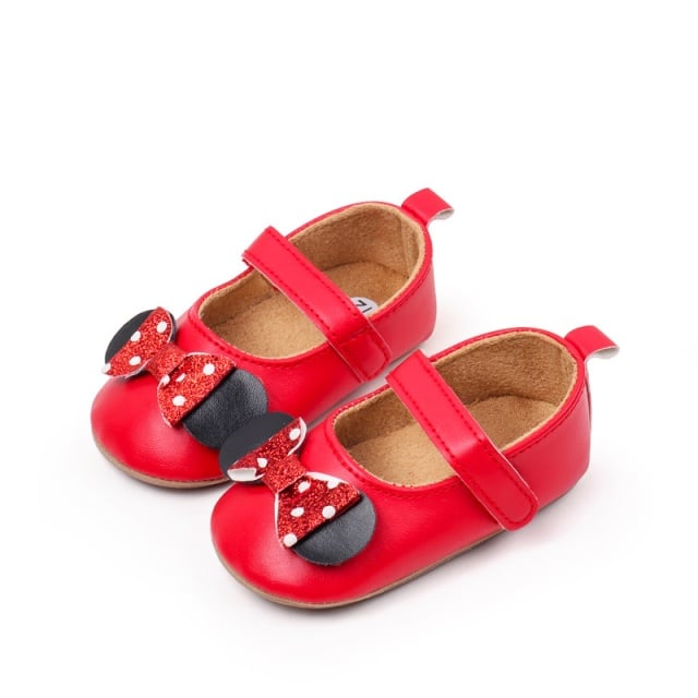 Pantofiori rosii cu fundita - Mouse - 3 | YEO