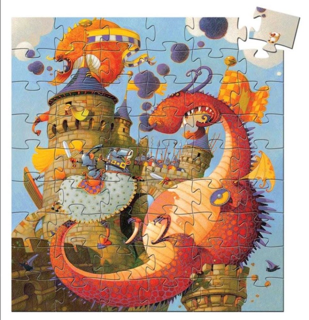 Puzzle Cavalerul si dragonul, Djeco - 1 | YEO