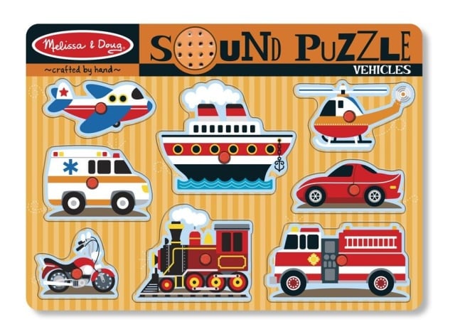 Puzzle cu sunete Vehicule Melissa and Doug