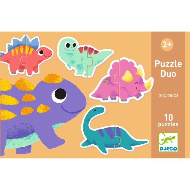 Puzzle duo Micii Dinozauri, Djeco - 3 | YEO