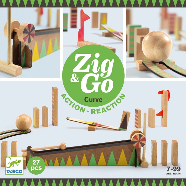 Set de constructie trasee Zig & Go Bila cea mai mare 27 piese, Djeco - 1 | YEO