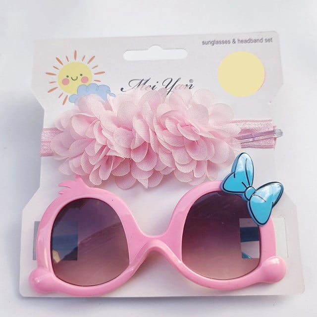 Set roz bentita si ochelari de soare - Little daisy