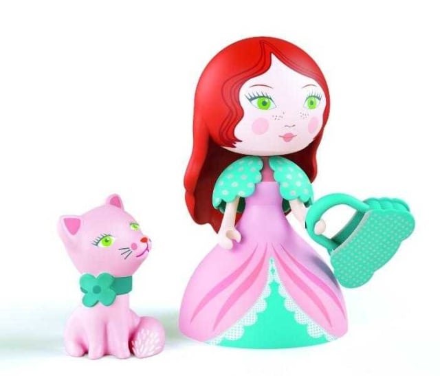 Figurina Arty Toys Printesa Rosa si pisicuta, Djeco