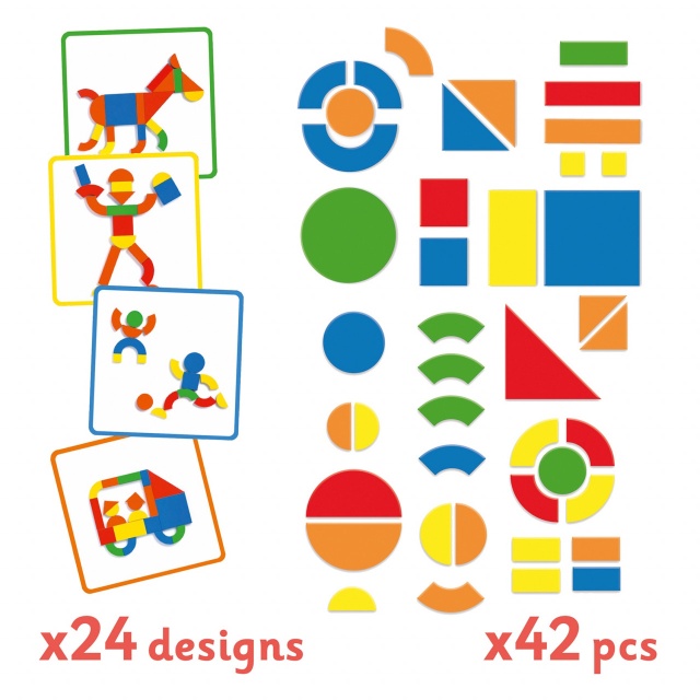 Joc cu magneti Geoforme, Djeco - 2 | YEO