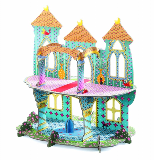 Joc de construit Pop to play Castelul vrajit 3D, Djeco - 2 | YEO