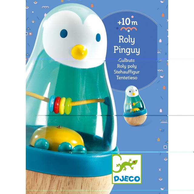 Jucarie bebe Roly Pingui, Djeco - 1 | YEO