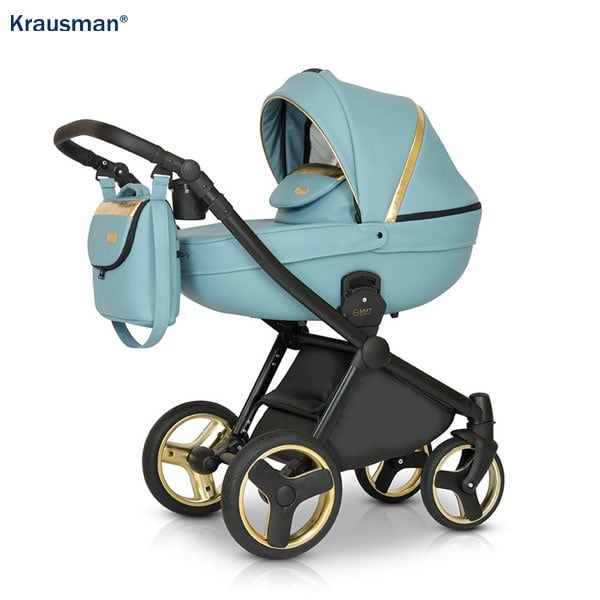 Krausman - Carucior 3 in 1 Prime Mirage Blue Gold