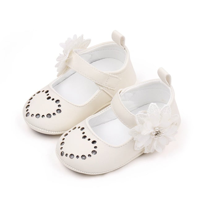 Pantofiori albi sidefati - Heart - 3 | YEO