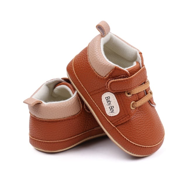 Pantofiori maro pentru baietei - Baby Boy - 4 | YEO