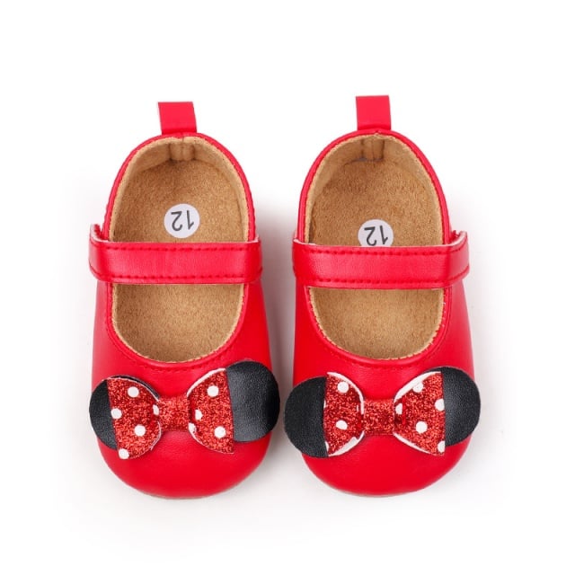 Pantofiori rosii cu fundita - Mouse - 4 | YEO