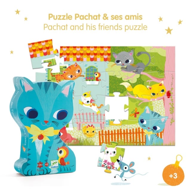 Puzzle Pisici jucause, Djeco - 1 | YEO