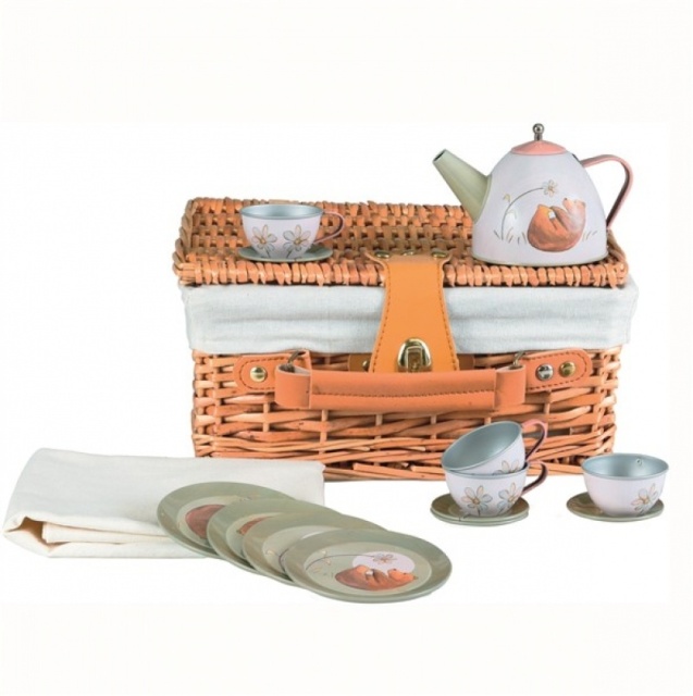 Set de ceai in cos picnic Padurea, Egmont Toys