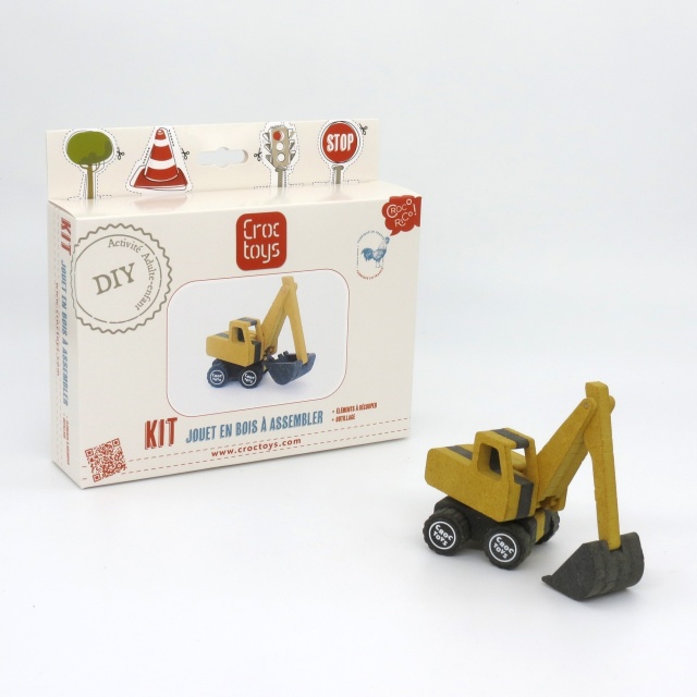 Set de constructie vehicul de santier Excavatorul Frederic, Croc toys - 2 | YEO