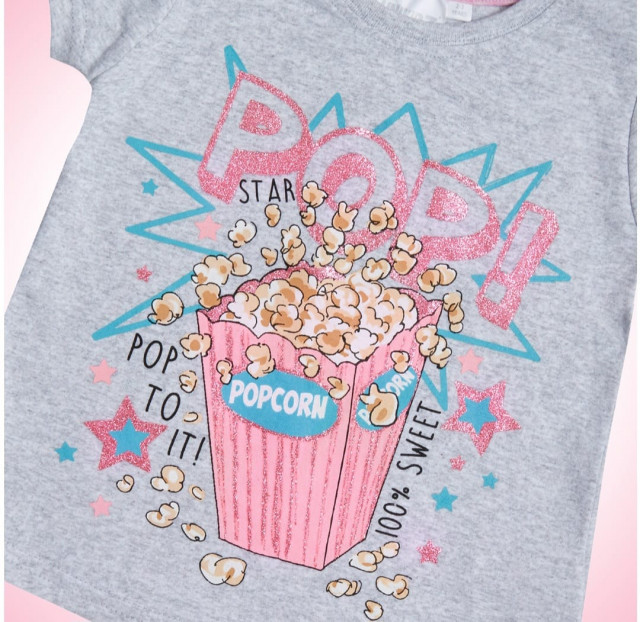 Tricou fetite - Popcorn - 1 | YEO