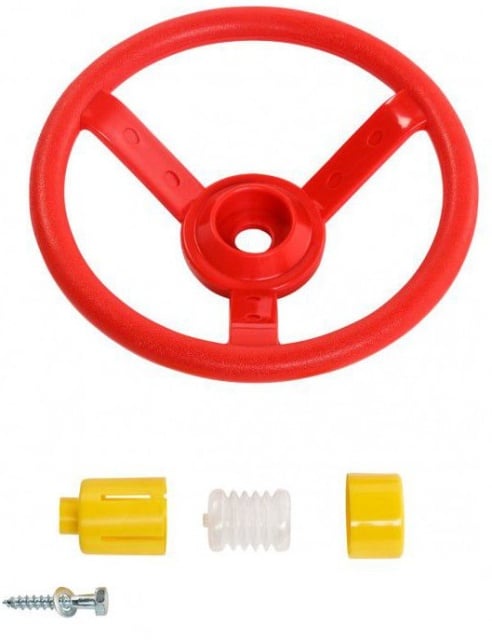 Carma spatii joaca Steering Wheel Rosu Galben KBT