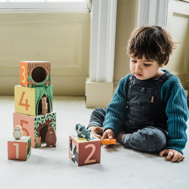 Cuburi de stivuit, Orange Tree Toys - 3 | YEO