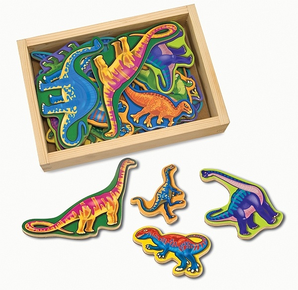 Dinozauri din lemn cu magneti Melissa and Doug - 1 | YEO