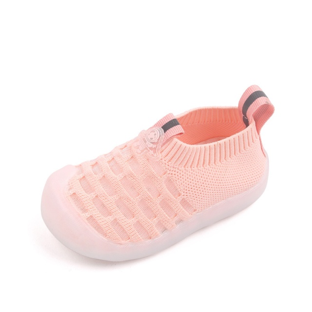 Mocasini roz pal pentru fetite - 5 | YEO