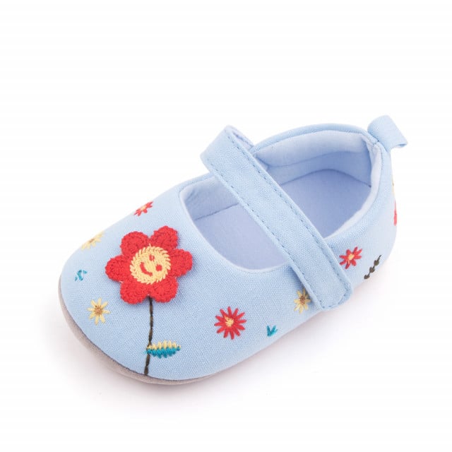 Pantofiori bleu - Floricica crosetata - 1 | YEO