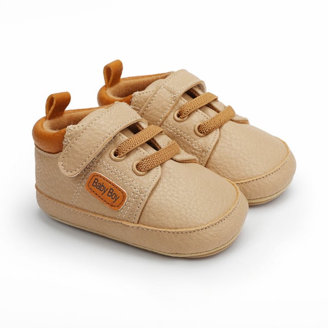 Pantofiori crem pentru baietei - Baby Boy - 2 | YEO