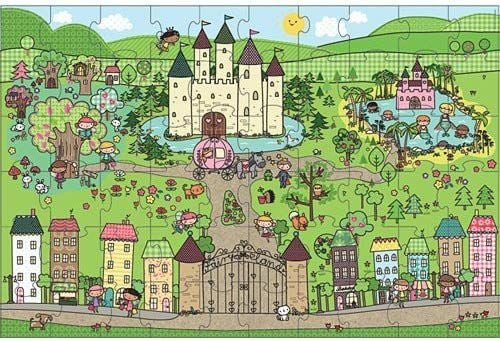 Primul meu puzzle de podea eco Tinutul Printelesor - Melissa & Doug - 1 | YEO